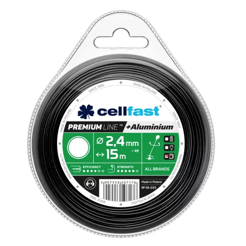 Biztonságos fizetés CELLFAST Damil kör PREMIUM 2,4 mm x 15 m