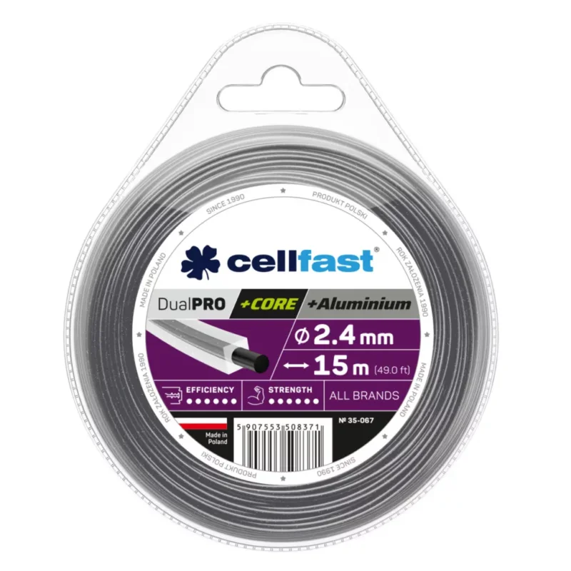 Árcsökkenés CELLFAST Damil szögletes DUAL PRO 2,4 mm 15 m