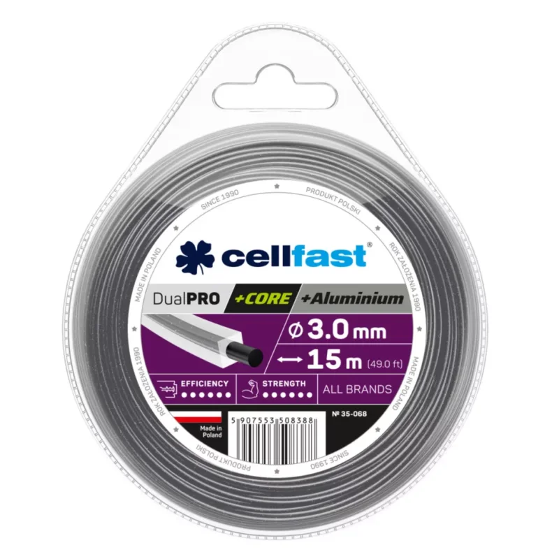 Árcsökkenés CELLFAST Damil szögletes DUAL PRO 3,0 mm 15 m
