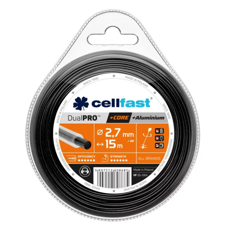 Biztonságos fizetés CELLFAST Damil kör DUAL PRO 2,7 mm 15 m