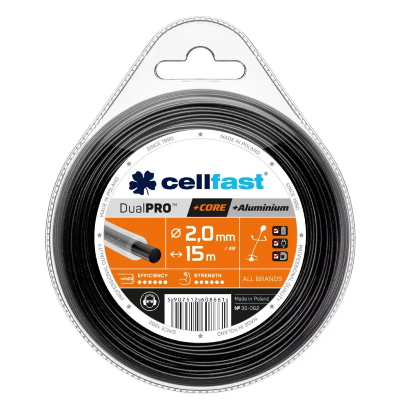 Ingyenes szállítás CELLFAST Damil kör DUAL PRO 2,0 mm 15 m