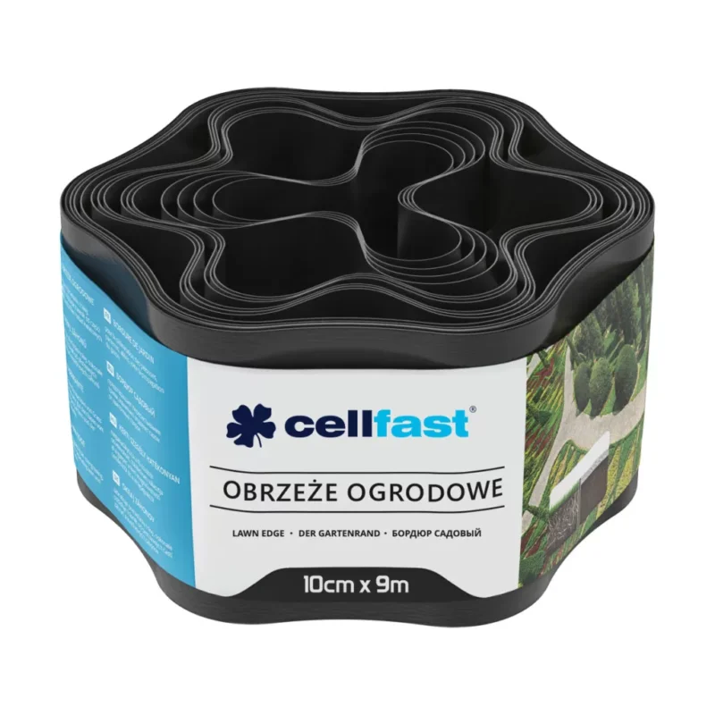 CELLFAST Ágyásszegély hullámos 10 cm x 9 m fekete Különleges ajánlat