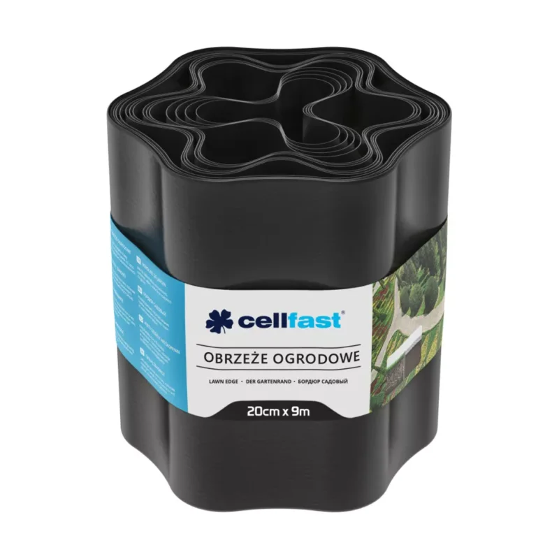 CELLFAST Ágyásszegély hullámos 20 cm x 9 m fekete Vásárlói kedvenc