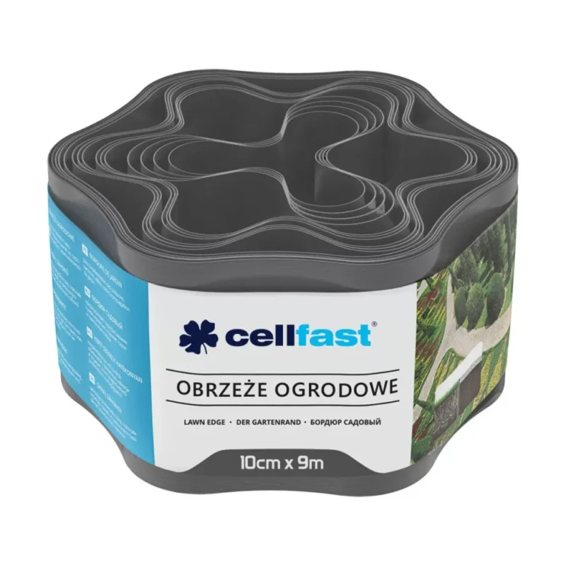 CELLFAST Ágyásszegély hullámos 10 cm x 9 m grafit Újdonság