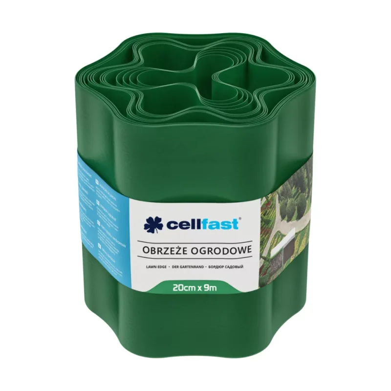 Legkelendőbb CELLFAST Ágyásszegély hullámos 20 cm x 9 m zöld