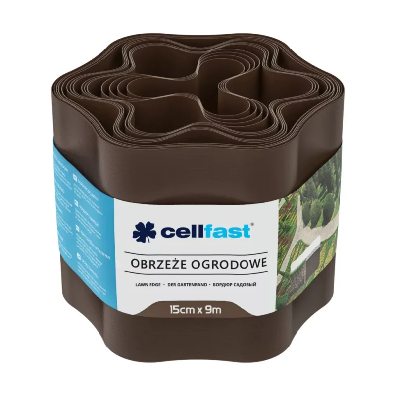 CELLFAST Ágyásszegély hullámos 15 cm x 9 m barna Utolsó esély