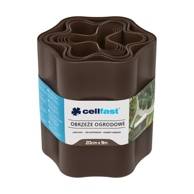 CELLFAST Ágyásszegély hullámos 20 cm x 9 m barna Bestseller